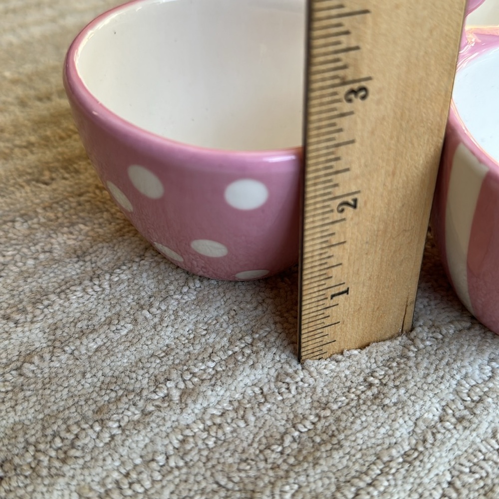 Pampered Chef Pink Bowl Trio Condiment 3 Bowl Server Help Whip Cancer #2069 - Picture 7 of 11